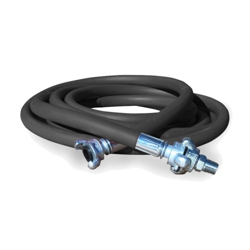 20' of 3/4" I.D. Air Supply Hose with Fittings - static conductive